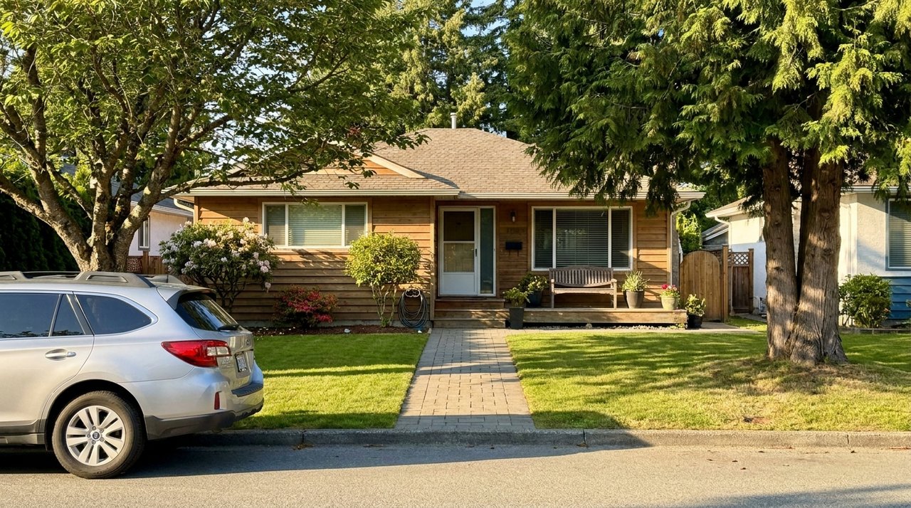 Candid phone photo of an accessible single-level home in Surrey, BC suited to senior buyers, for AG. Song REALTOR®