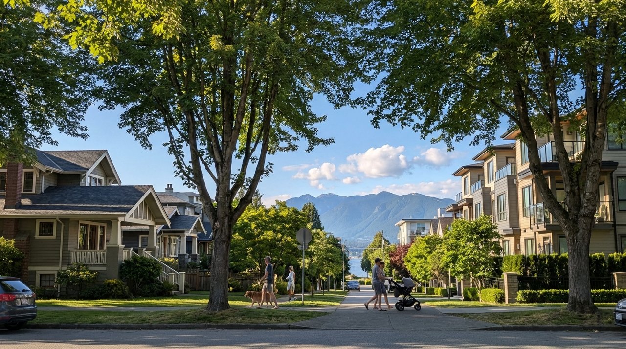 Kitsilano streetscape on Vancouver's Westside