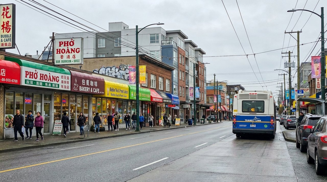 The Kingsway corridor in Renfrew-Collingwood, East Vancouver